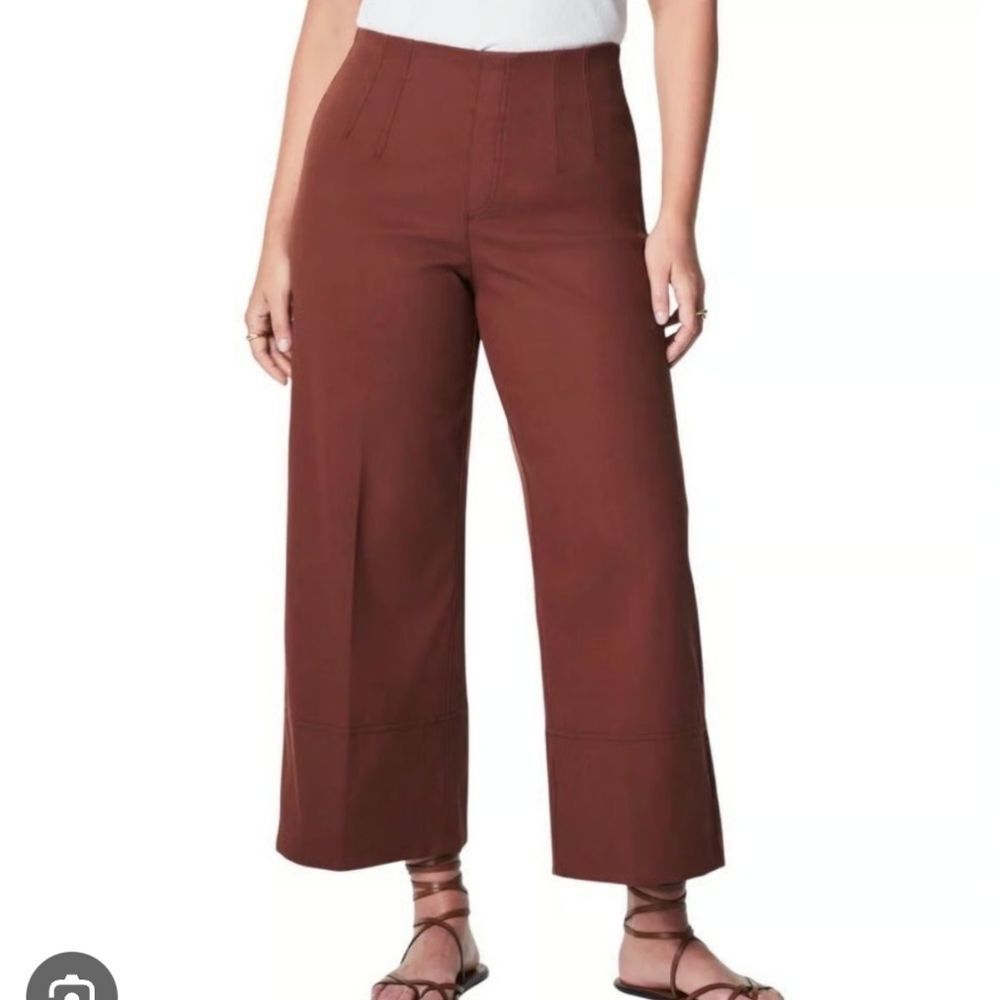 Spanx’s Stretch Twill Cropped Wide Leg Pant 1X